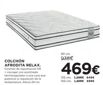 Hipercor COLCHON AFRODITA RELAX oferta