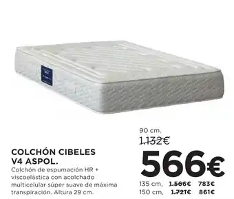 Hipercor COLCHON CIBELES V4 ASPOL oferta