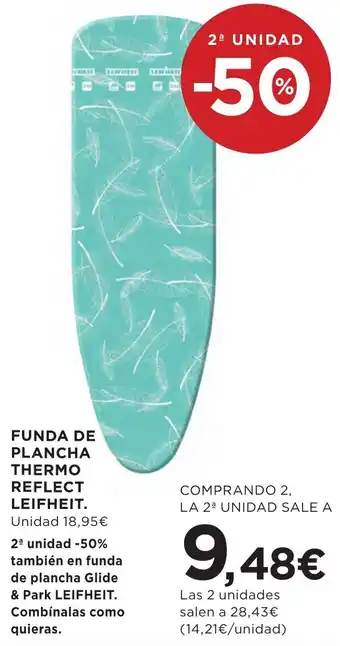 Hipercor FUNDA DE PLANCHA THERMO REFLECT LEIFHEIT oferta