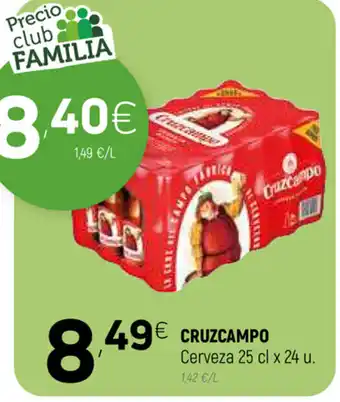 Coviran Cruzcampo Cerveza 25cl x 24u oferta