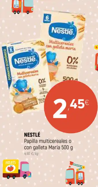 Coviran Nestlé Papilla Multicereales o con galleta Maria 500g oferta
