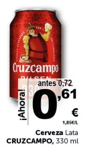 Masymas Cerveza Lata CRUZCAMPO, 330 ml oferta