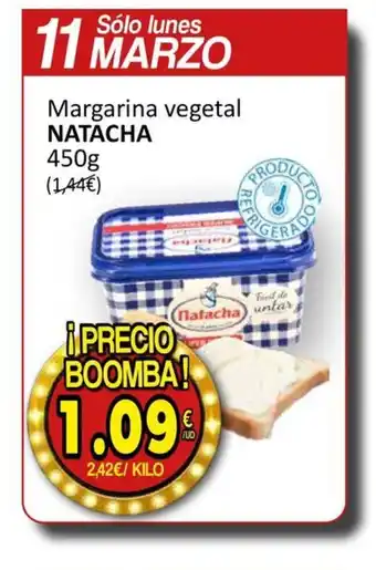 SPAR Margarina vegetal NATACHA 450g oferta