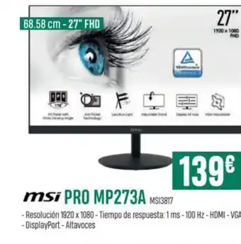 PCBox MSI Pro MP273A oferta