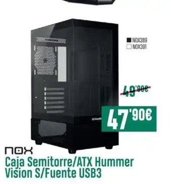 PCBox Caja Semitorre/ATC Hummer Vision S/Fuente UDB3 oferta