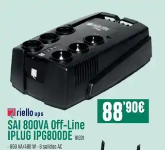 PCBox Sai 800Va Off-Line IPLUG IPG800DE oferta