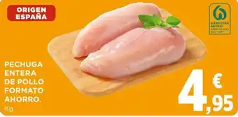 Hipercor Pechuga Entera De Pollo Formato Ahorro oferta