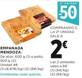 Hipercor Empanada Mendoza 500g oferta