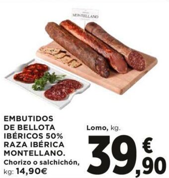 Hipercor Embutidos De Bellota Ibéricos 50% Raza Ibérica Montellano oferta