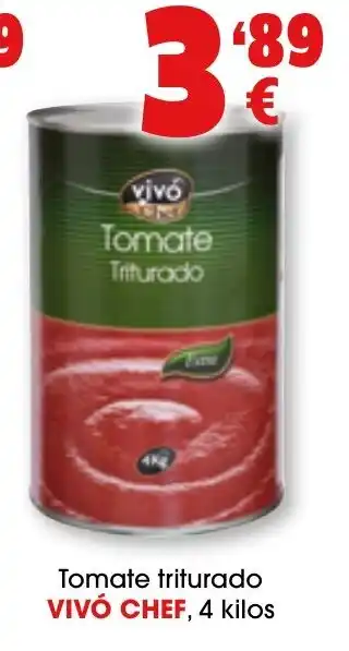 TOP Cash & Carry Tomate triturado VIVÓ CHEF, 4 kilos oferta