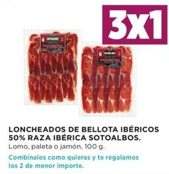 Hipercor Loncheados De Bellota Ibéricos 50% Raza Ibérica Sotoalbos oferta