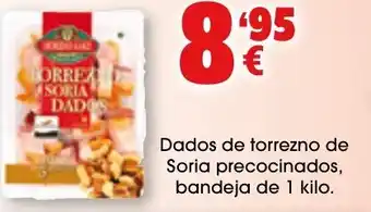 TOP Cash & Carry Dados de torrezno de Soria precocinados, bandeja de 1 kilo. oferta