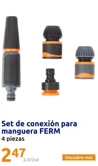 Action Set de conexión para manguera FERM oferta