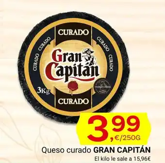 Supermercados Dani Queso curado GRAN CAPITÁN oferta