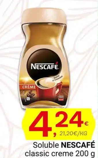 Supermercados Dani Soluble NESCAFÉ classic creme 200 g oferta