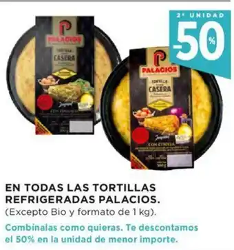 Hipercor En Todas Las Tortillas Refrigeradas Palacios oferta