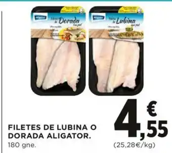 Hipercor Filetes de Lubina O Dorada Aligator 180gne oferta