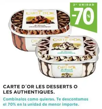 Hipercor Carte D'or Les Desserts o Les Authentiques oferta