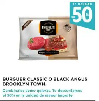 Hipercor Burger Classic O Black Angus Brooklyn Town oferta
