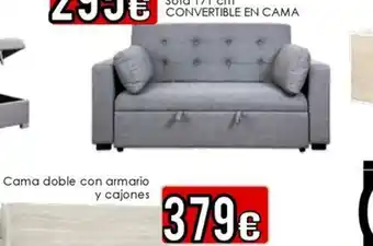 Atrapamuebles Cama doble con armario y cajones oferta