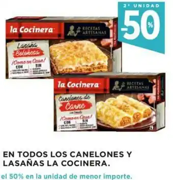 Hipercor En Todos Los Canelones Y Lasañas La Cocinera oferta