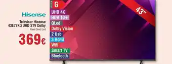 FROIZ Televisor Hisense 43E77KQ UHD STV Dolby oferta