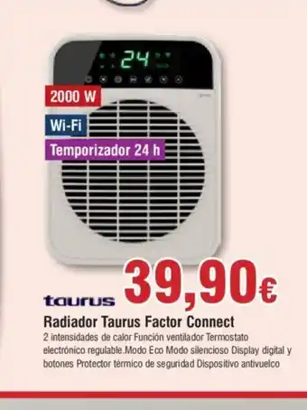 Froiz Radiador Taurus Factor Connect oferta