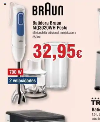 Froiz Batidora Braun MQ3020WH Pesto oferta