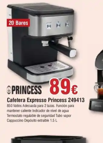 FROIZ Cafetera Expresso Princess 249413 oferta