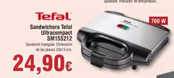FROIZ Sandwichera Tefal Ultracompact SM155212 oferta