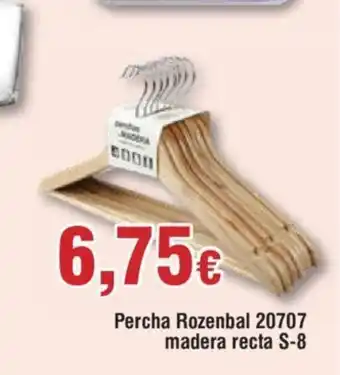 FROIZ Percha Rozenbal 20707 madera recta S-8 oferta