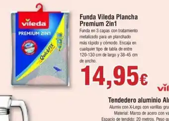 FROIZ Funda Vileda Plancha Premium 2in1 oferta