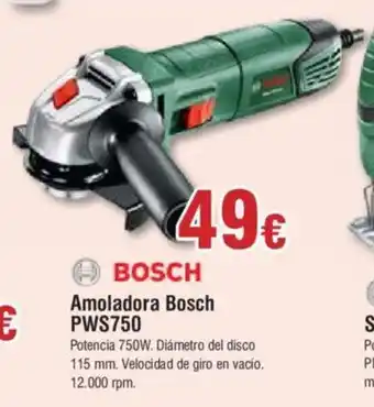 Froiz BOSCH Amoladora Bosch PWS750 oferta