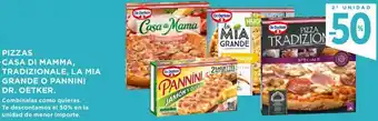Hipercor Dr. Oetker Pizzas Casa Di Mamma, Tradizionale, La Mia Grande O Pannini oferta