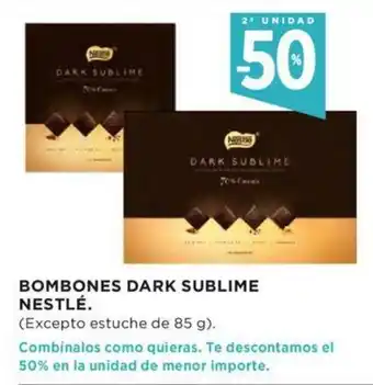 Hipercor Bombones Dark Sublime Nestlé oferta
