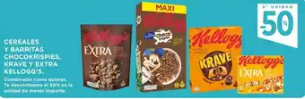 Hipercor Kellogg's Cereales Y Barritas Chockrispies, Krave y Extra oferta
