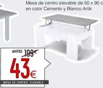 Atrapamuebles MESA DE CENTRO. ELEVABLE oferta