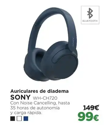 El Corte Inglés Auriculares de diadema SONY WH-CH720 oferta