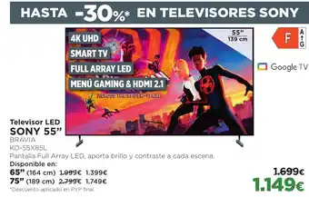 El Corte Inglés Televisor LED SONY 55" oferta