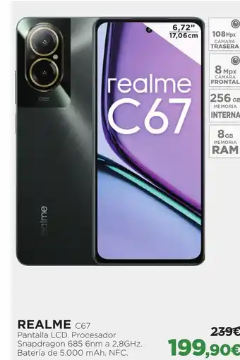 El Corte Inglés REALME C67 oferta