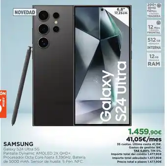 El Corte Inglés SAMSUNG Galaxy S24 Ultra 5G oferta