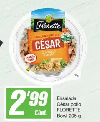 SPAR Fragadis Ensalada César pollo FLORETTE Bowl 205 g oferta