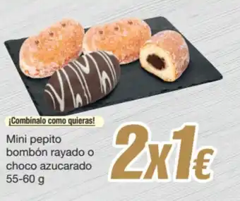 SPAR Fragadis Mini pepito bombón rayado o choco azucarado oferta