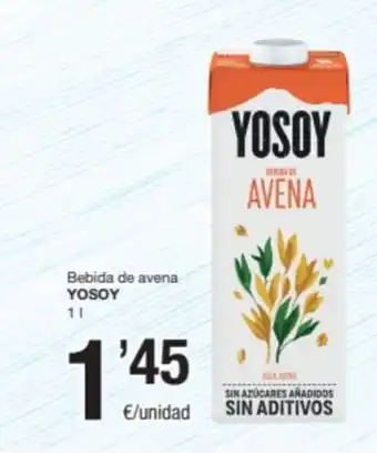 SPAR Fragadis Bebida de avena YOSOY oferta