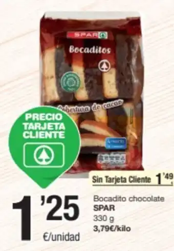 SPAR Fragadis Bocadito chocolate SPAR 330 g oferta