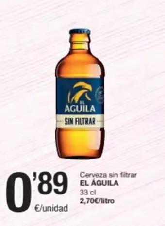 SPAR Fragadis Cerveza sin filtrar EL ÁGUILA 33 cl oferta