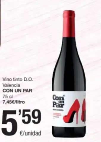 SPAR Fragadis Vino tinto D.O. Valencia CON UN PAR oferta