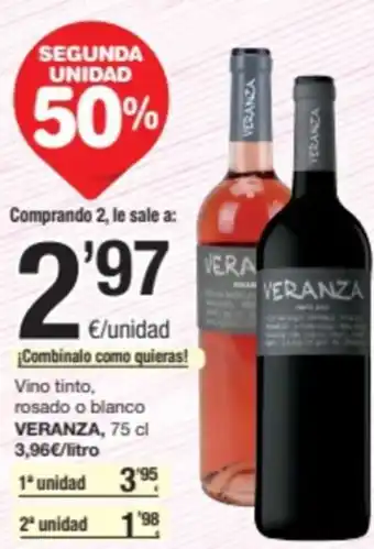 SPAR Fragadis Vino tinto, rosado o blanco VERANZA, oferta