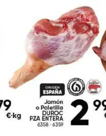 Family Cash Jamón o Palotilla DUROC PZA ENTERA oferta