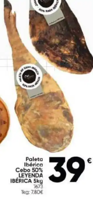 Family Cash Paleta Ibérica Cebo 50% LEYENDA IBÉRICA 5kg oferta